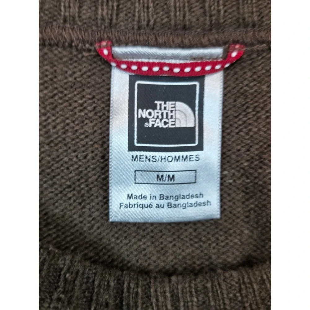 The North Face Mens Brown Cotton Wool Blend Crewneck Sweater AP3D Size Medium